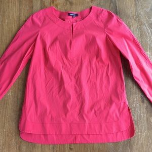 Lafayette 148 designer pink / coral top size 6